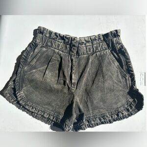 Sea New York Idun Ruffled Denim Shorts